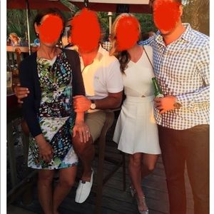 Sold out Club Monaco white keyhole dress